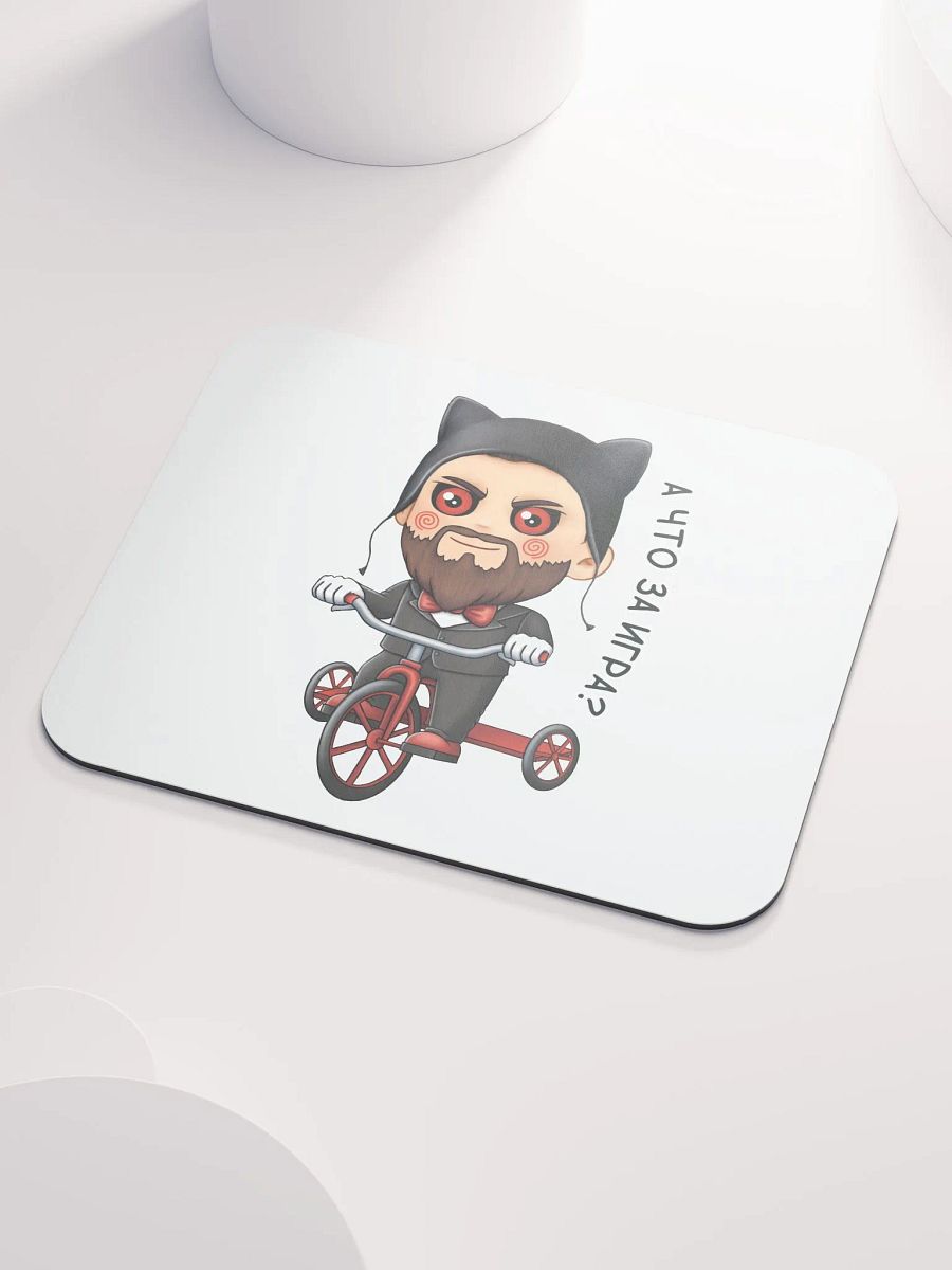 Whimsical Cat-Eared Gentleman Mouse Pad product image (3)