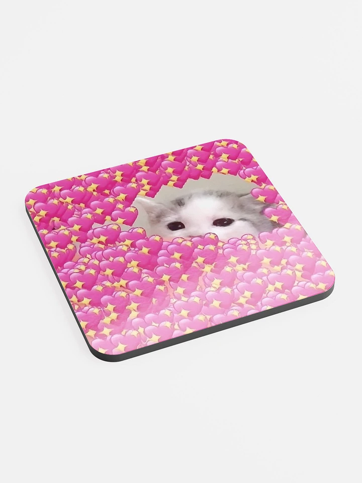 Glossed Cork Coaster: Meme Cats product image (2)