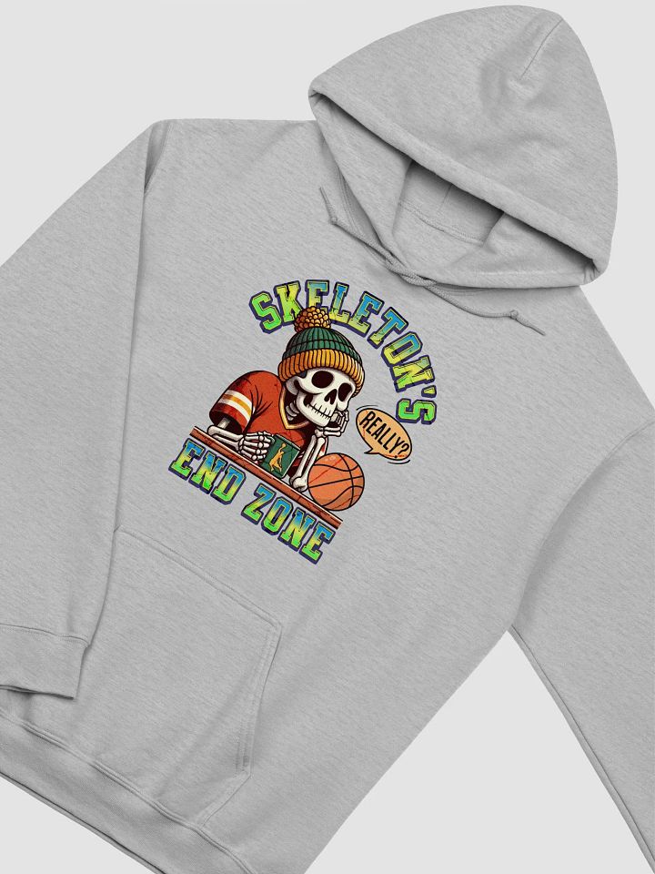 Skeletons End Zone Basketball Chill Out Hoodie product image (22)