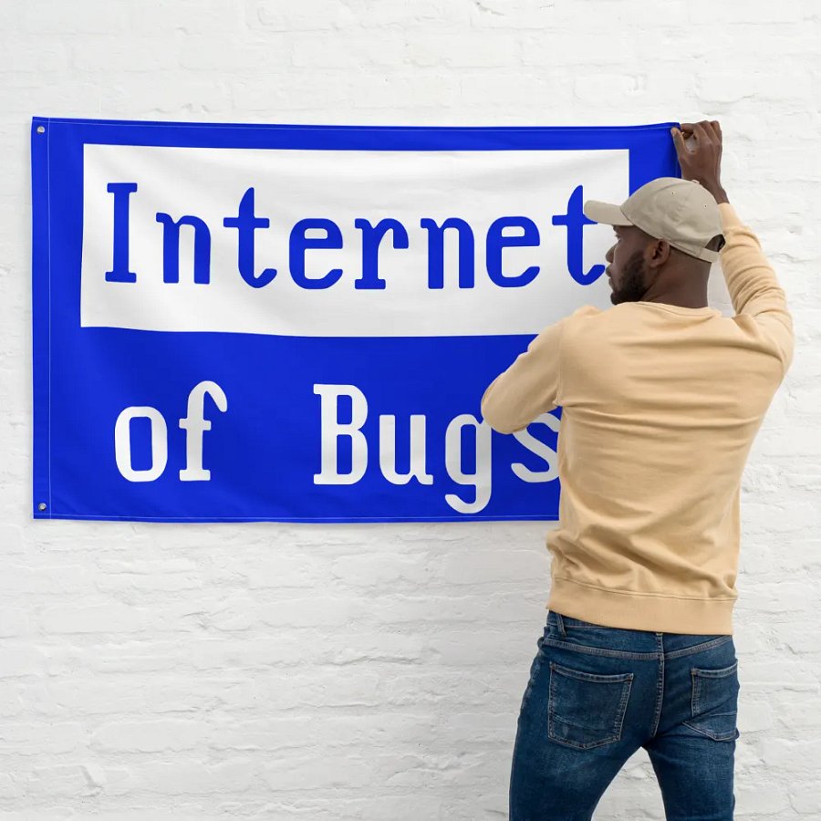 Internet Of Bugs Flag product image (11)