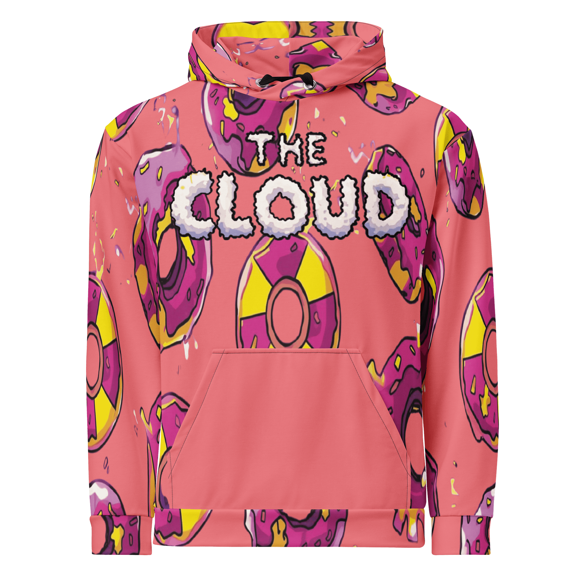 CLOUD COMMUNITY DONUT HOODIE (RADIOACTIVE STYLE) product image (1)