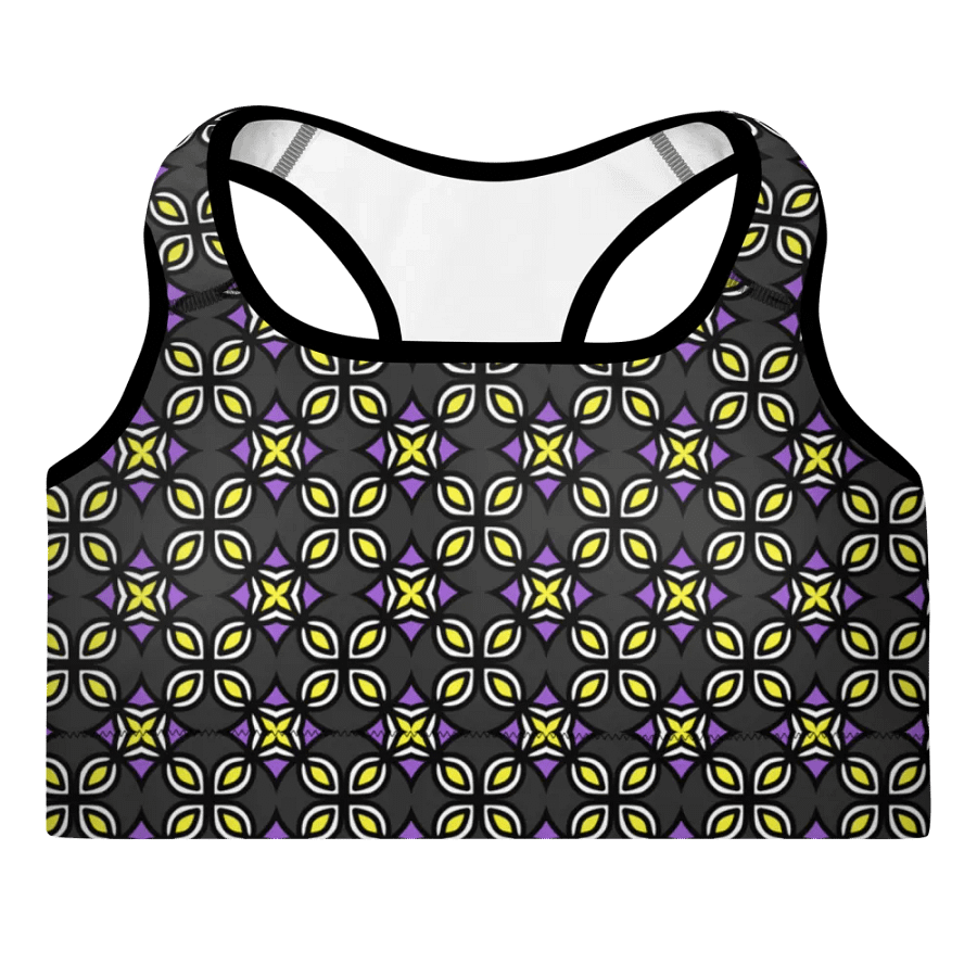 Non-Binary Abstract (3) - Padded Sports Bra product image (3)