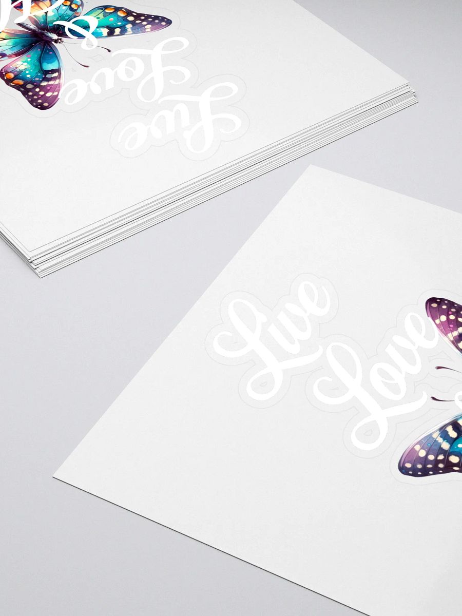 Live Love & Be Happy Kiss Cut Sticker product image (4)