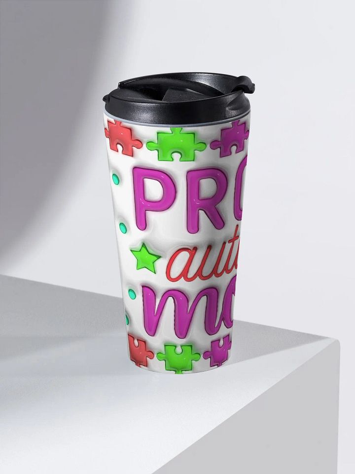 Proud Autism Mom Stainless Steel Travel Tumbler product image (2)