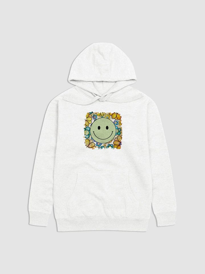 Green Smiley Face Hoodie product image (2)