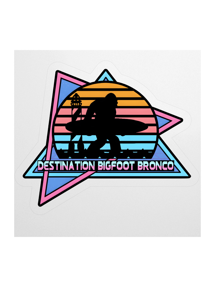 Destination Bigfoot Bronco Retro-Inspired Decal (Multiple Sizes Available) product image (2)