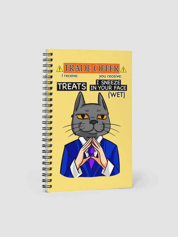 Trade Offer Human-Cat Meme Spiral Notebook product image (2)