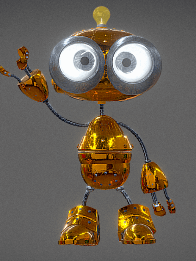MINIBOT Cute Robot 3D Model with Animation product image (1)