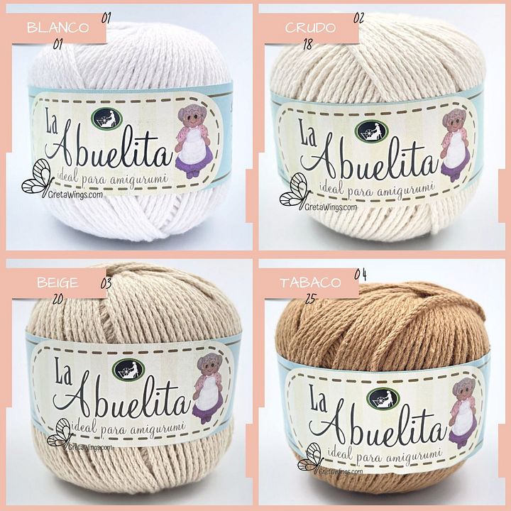 LA ABUELITA – 50g (120yds) 100% Cotton Yarn | Perfect for Amigurumi product image (1)