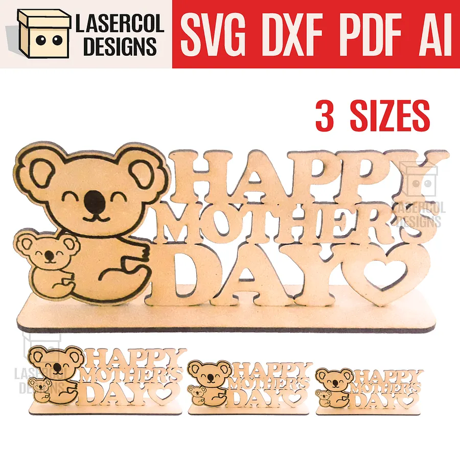 Mother's Day Gift Plaque (Three Sizes) Set 2 - Laser Cut Files product image (1)