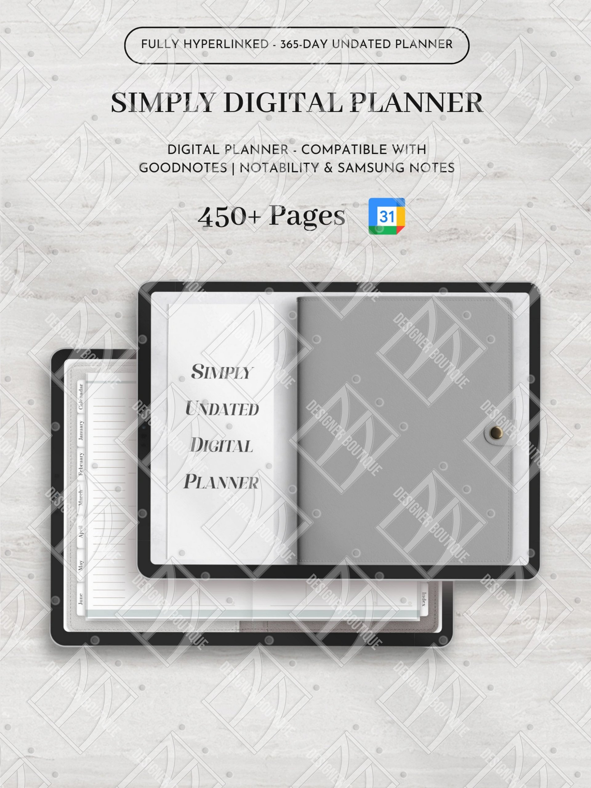 Simply Undated Digital Planner product image (1)
