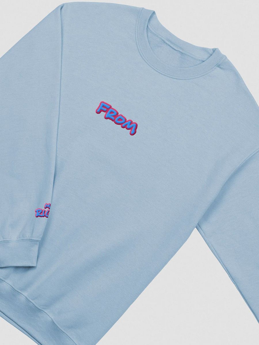 my left from my right embroidered crewneck (BUBBLEGUM DESIGN 2) product image (1)