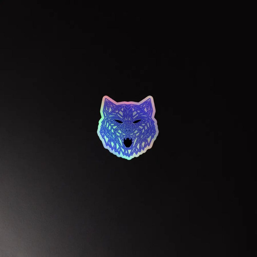 Neon Tiger Holographic Sticker product image (4)