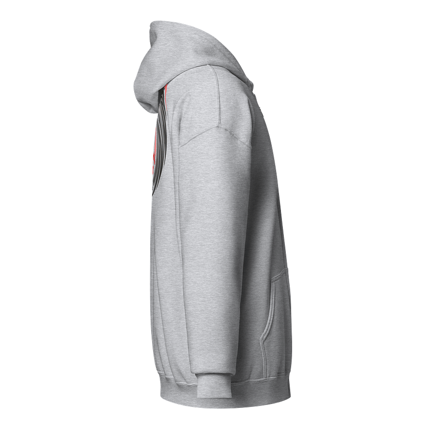 Rule #7 Zip Hoodie Pewter and Red product image (24)