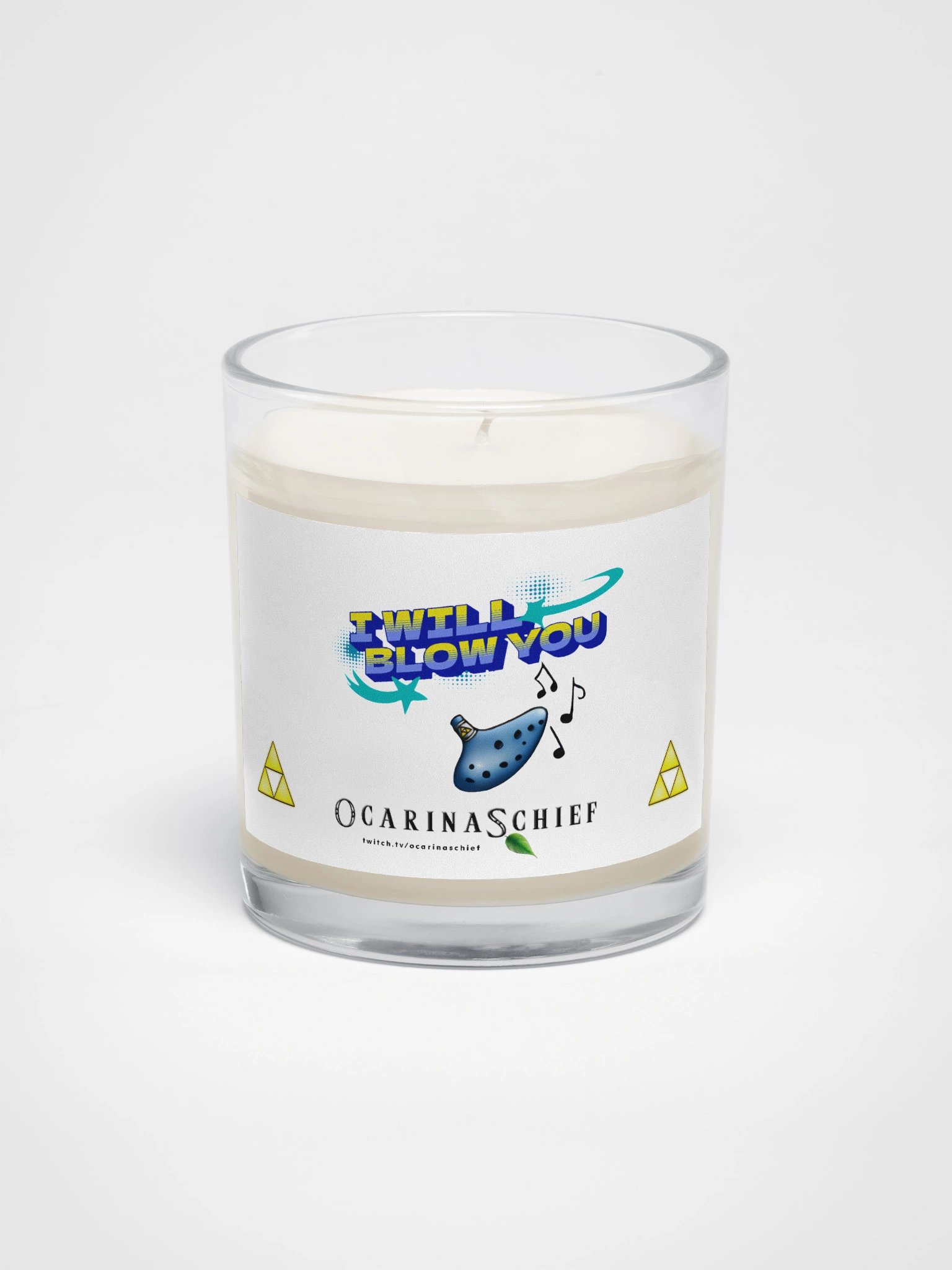 Blow You Soy Wax Candle In A Clear Glass Jar product image (1)