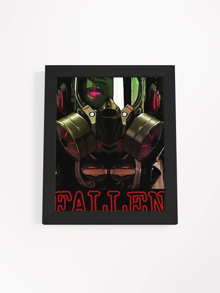 XFALLENX Gas Mask Helmet Framed Poster product image (1)