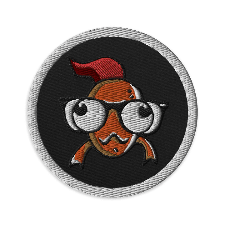 FEESH Logo Circle Patch [white border] product image (1)
