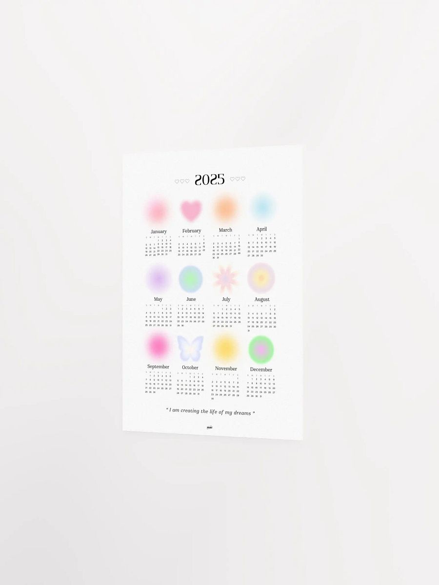 Cute Gradient 2025 Calendar product image (6)