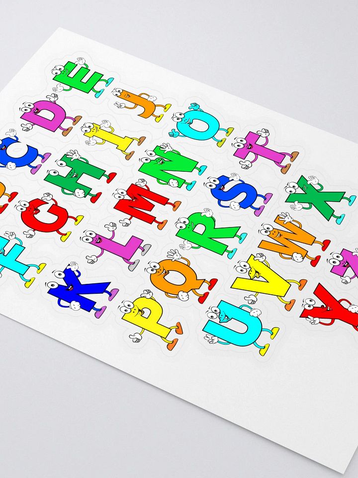 Alphabet Adventure Kiss Cut Sticker Sheet product image (2)