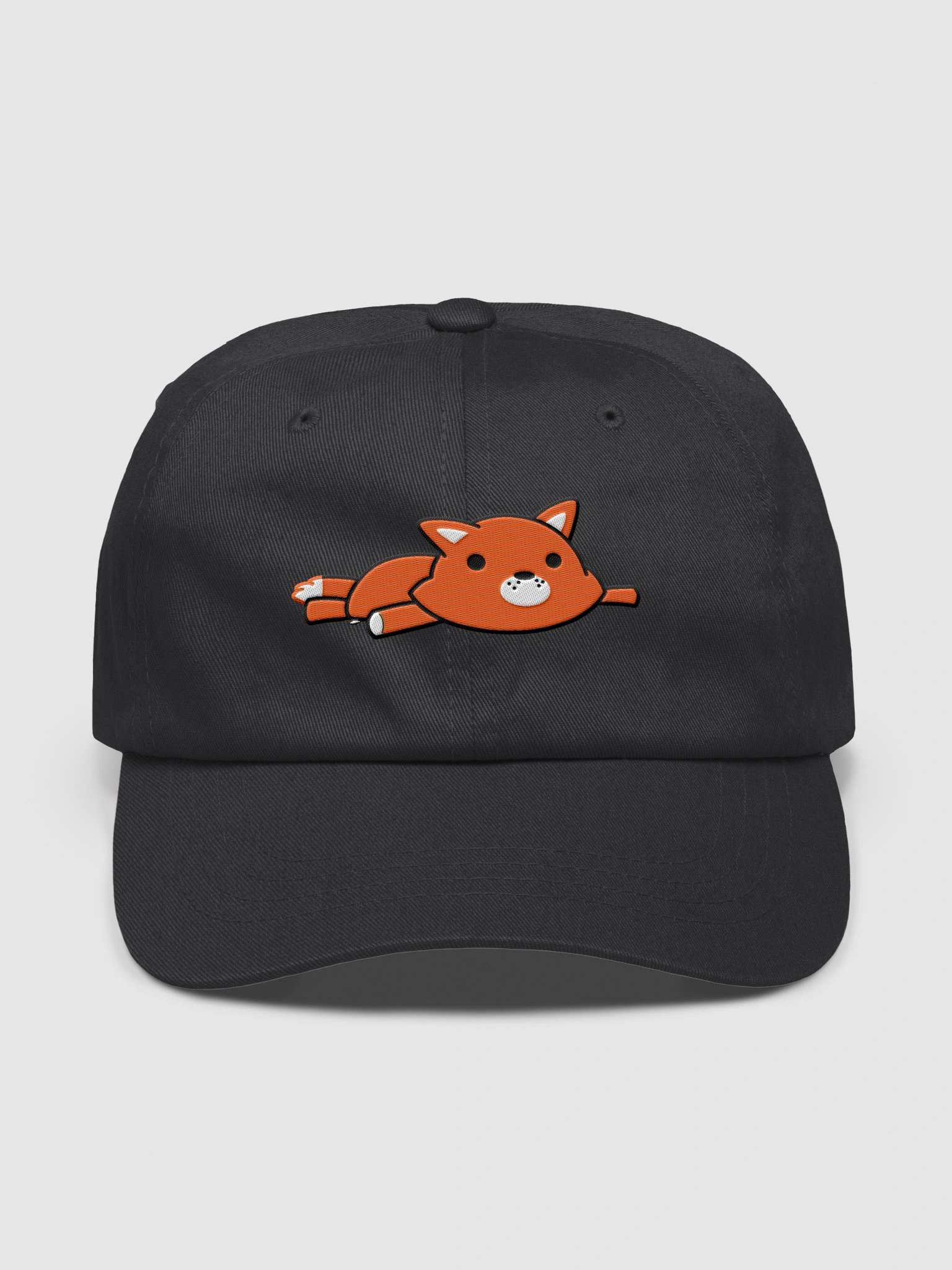 Fox Plush Dad Hat (Black Outline) product image (3)