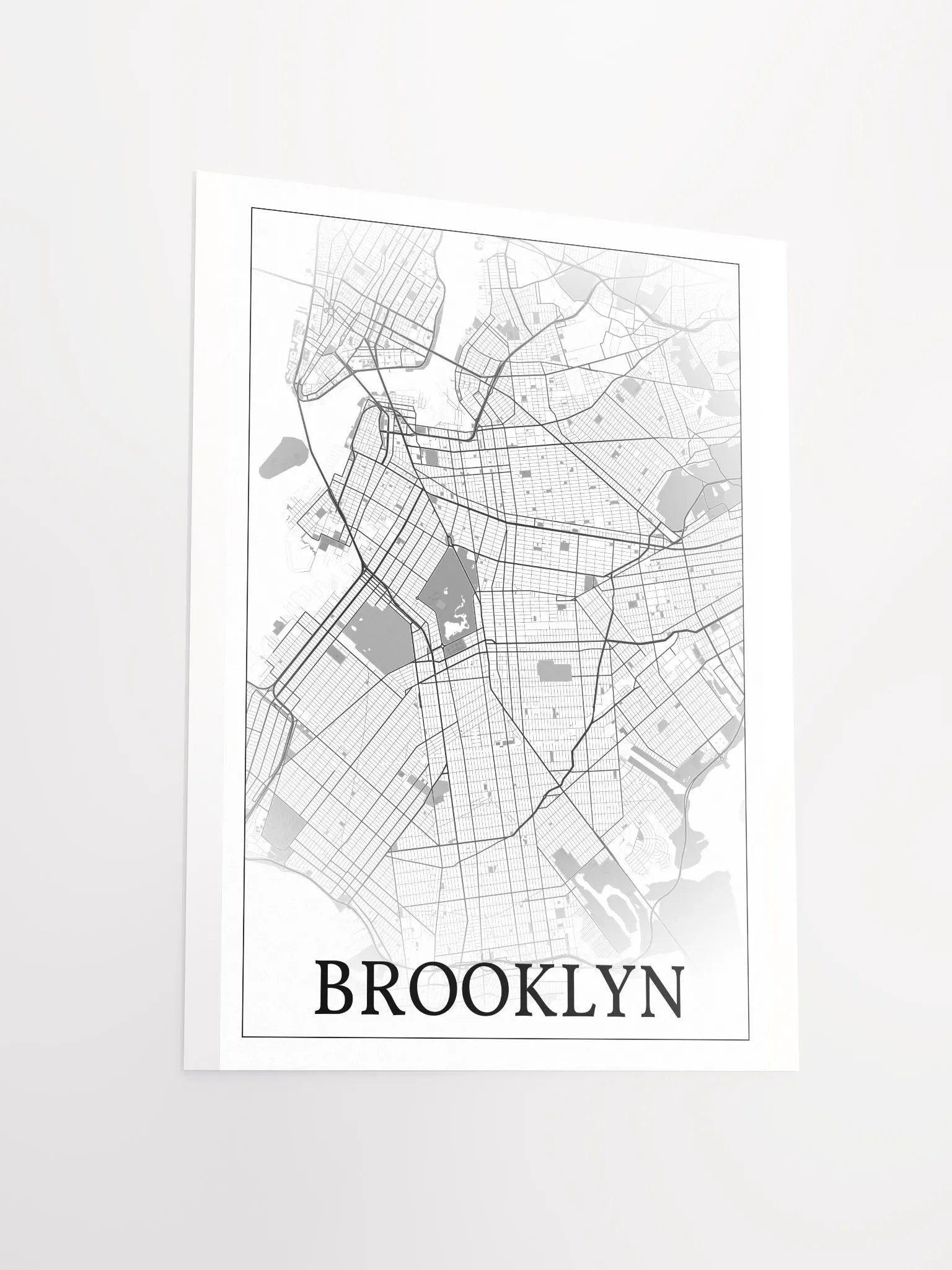 Brooklyn, New York, USA, city map print product image (13)