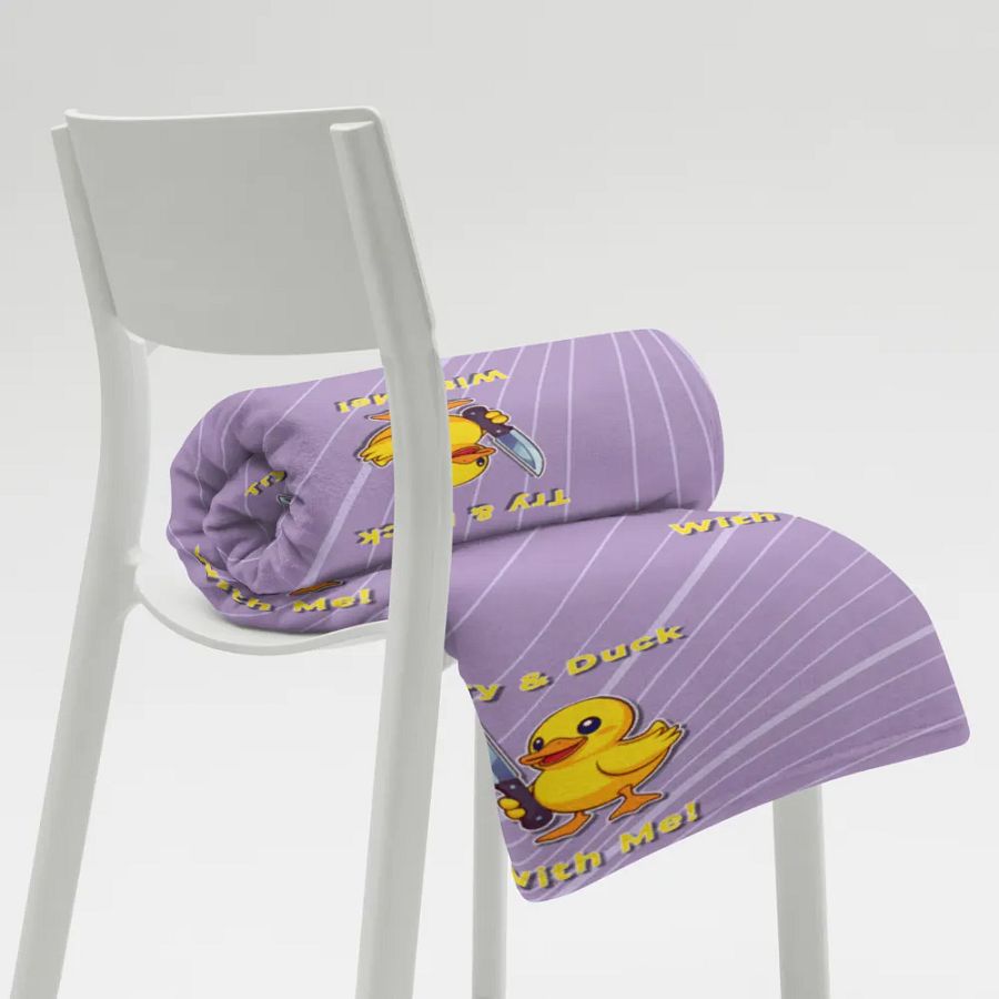 Quack & Slash Throw Blanket product image (8)