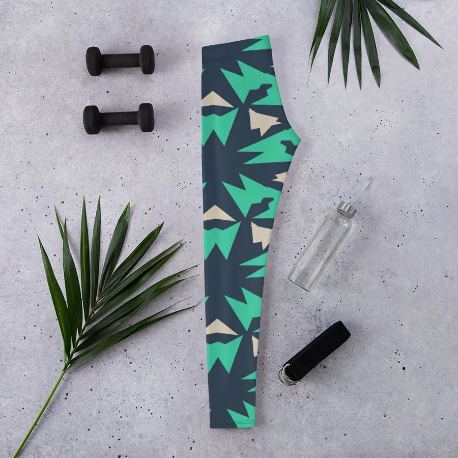 Symmetric Greenery Leggings product image (2)