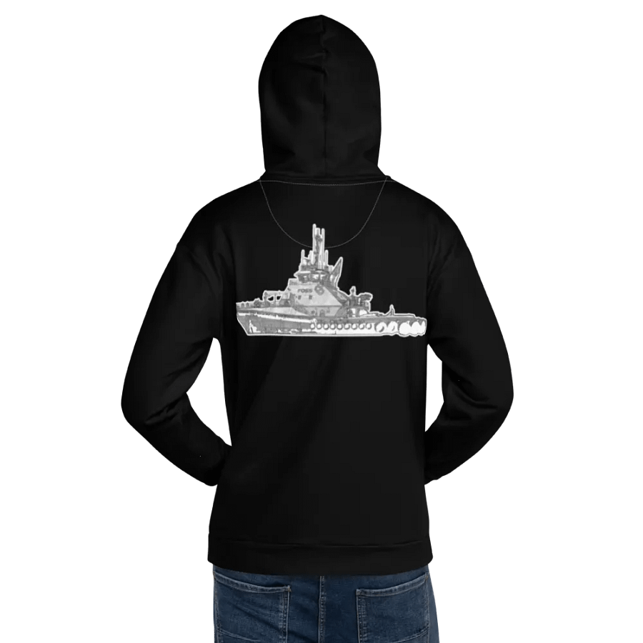 Black Foss tug Sketch Hoodie product image (8)