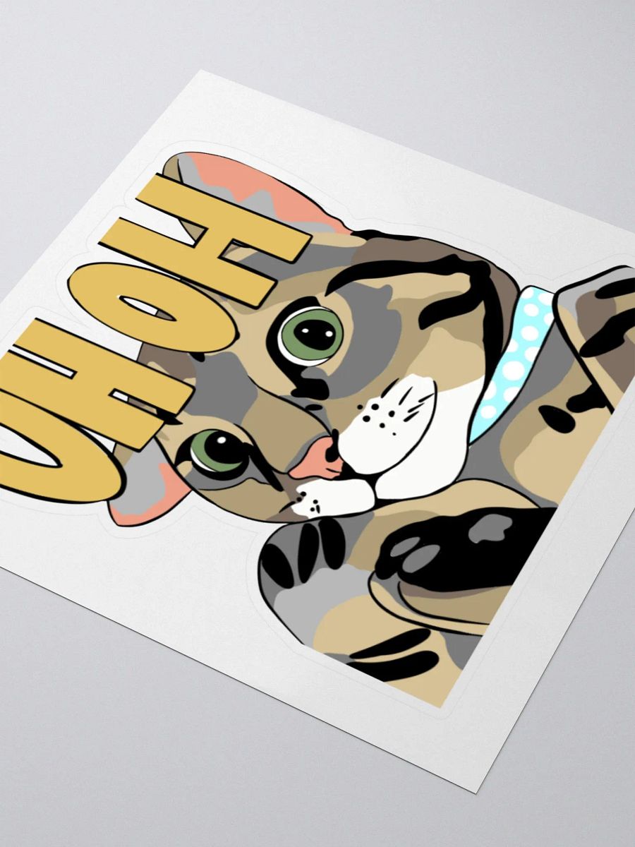 Uh oh Cheshire Sticker product image (8)