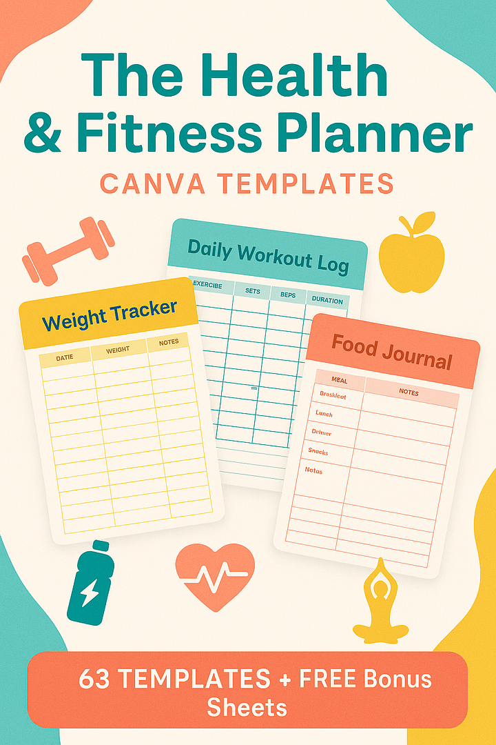 All-In-One Fitness & Wellness Planner product image (1)