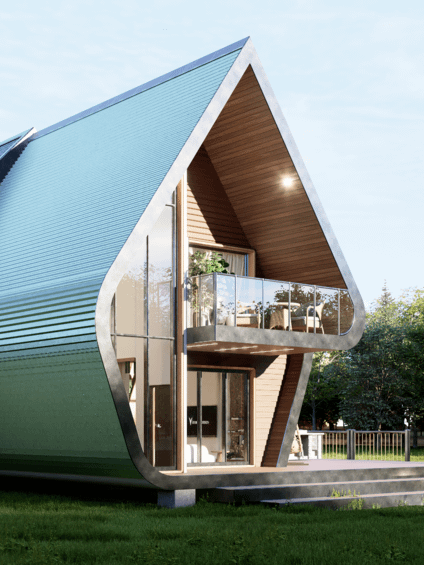 A Frame House 017 - Drawings\Blueprints CAD + PDF + 3D Model product image (2)