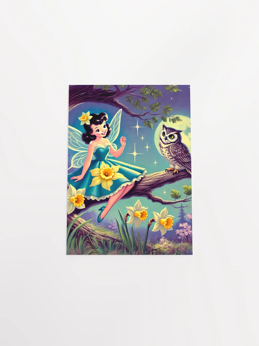 Daffodil Fairy and Owl Premium Matte Poster product image (33)