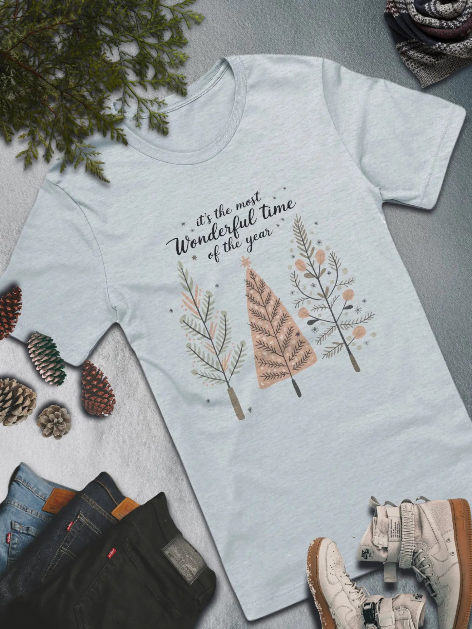 The Most Wonderful Time T-Shirt – Festive Holiday Fashion product image (3)