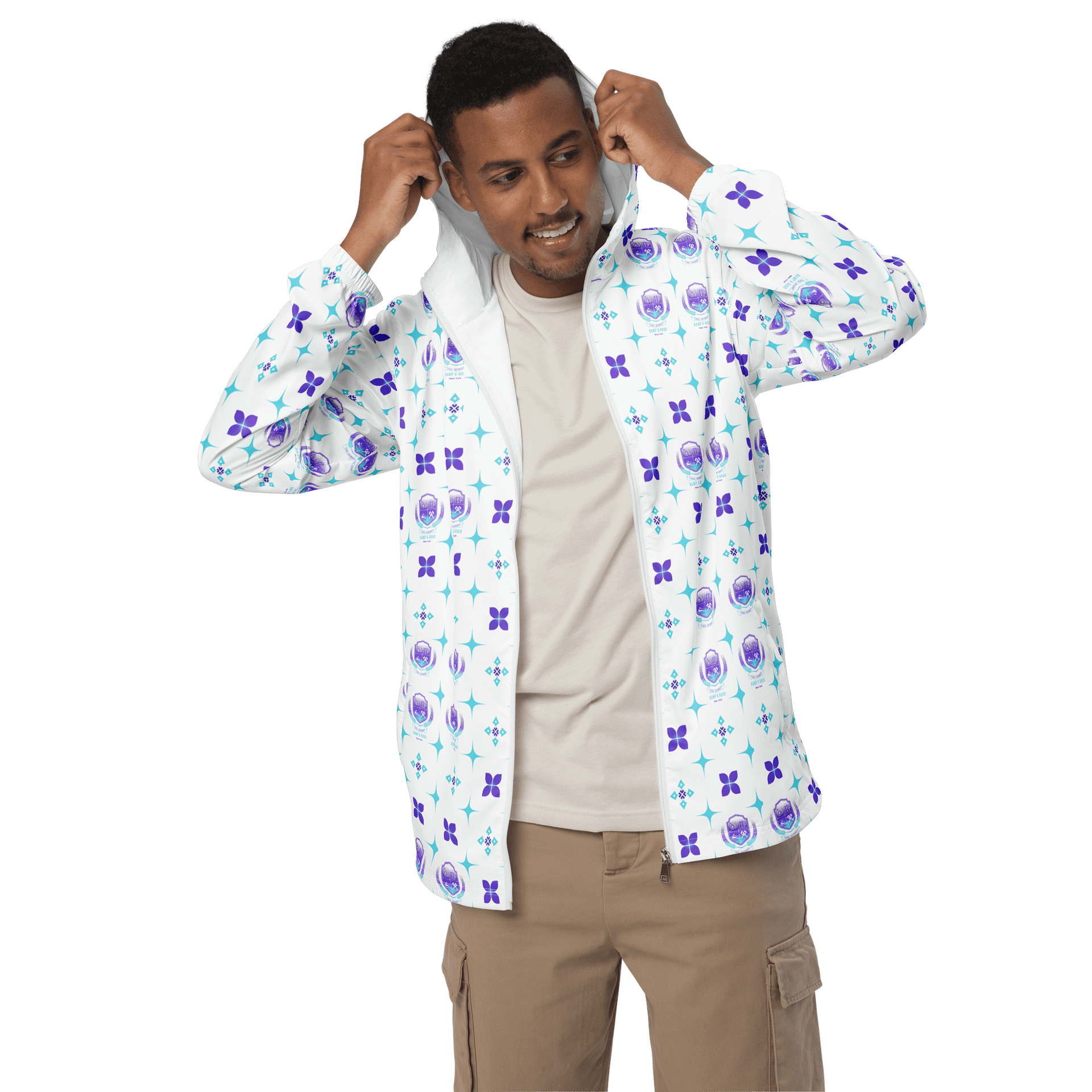 Out and About All-Over Print Unisex Windbreaker product image (3)