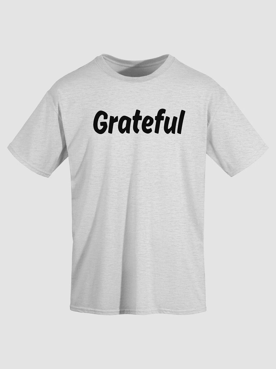 "Grateful" Upbeat Unisex Cotton Tee product image (2)