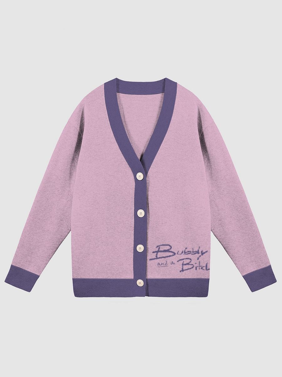 Bubbly and a B*tch (lilac and violet sm. design) knitwear cardigan product image (3)