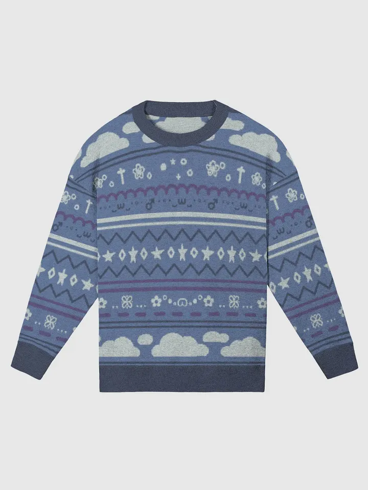 Cloudy Christmas Sweater - Blue product image (1)