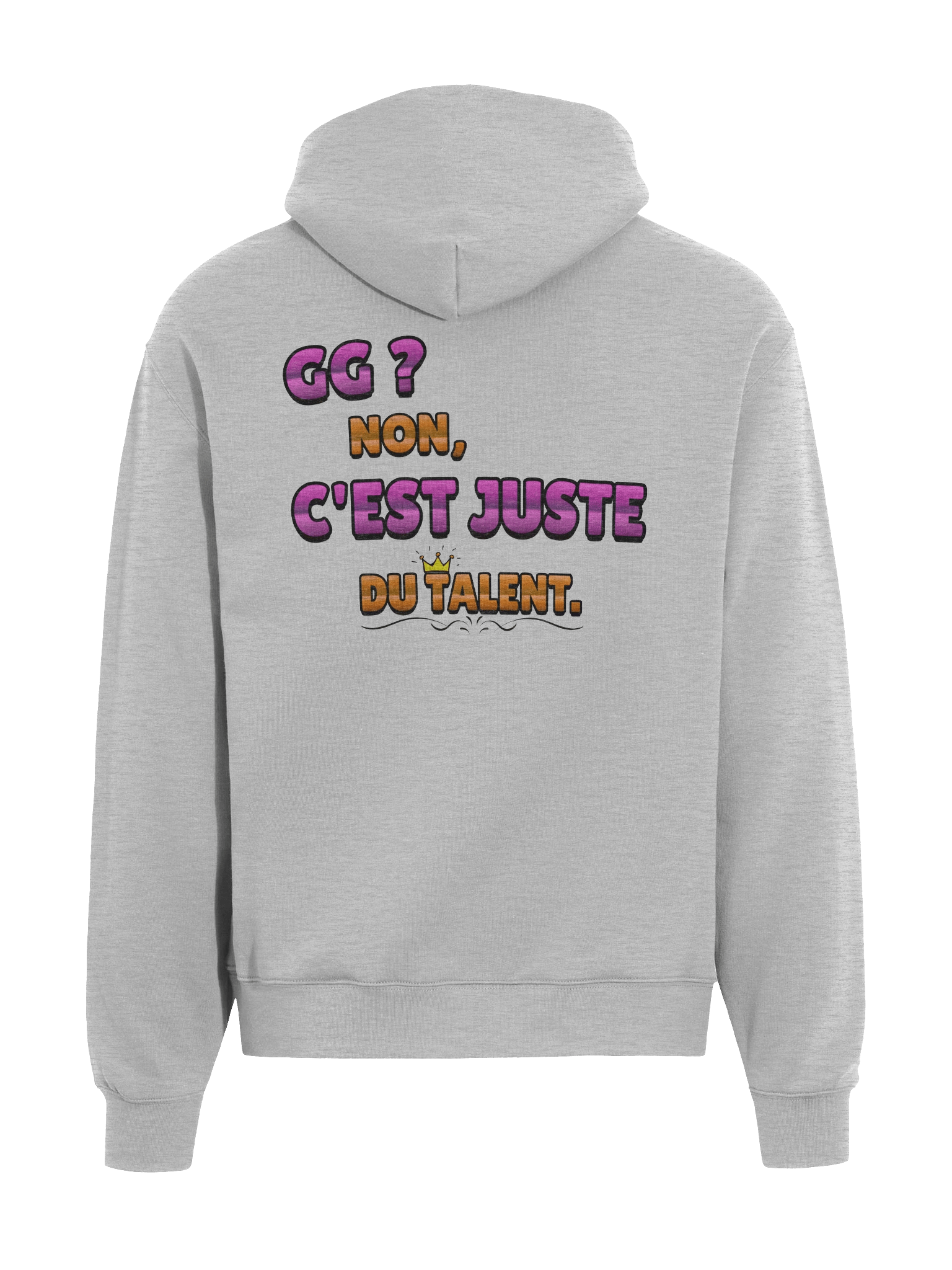 Hoodie oversize "C'est juste du talent" product image (5)