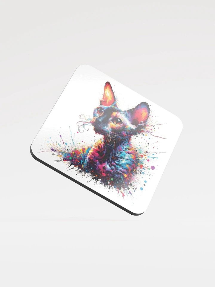 Glossed Cork Coaster: Cornish Rex product image (1)