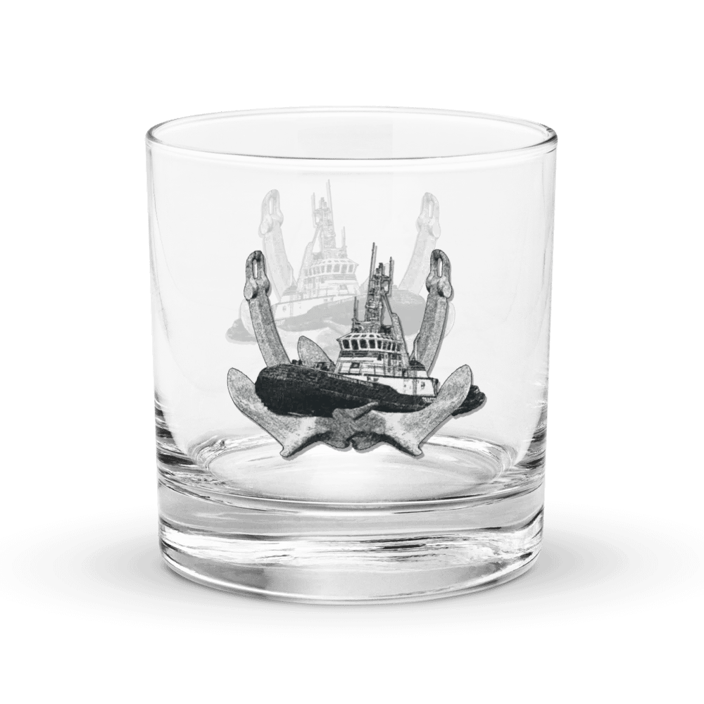 Twin Anchor Marco tug Rocks Glass 10.5oz product image (3)