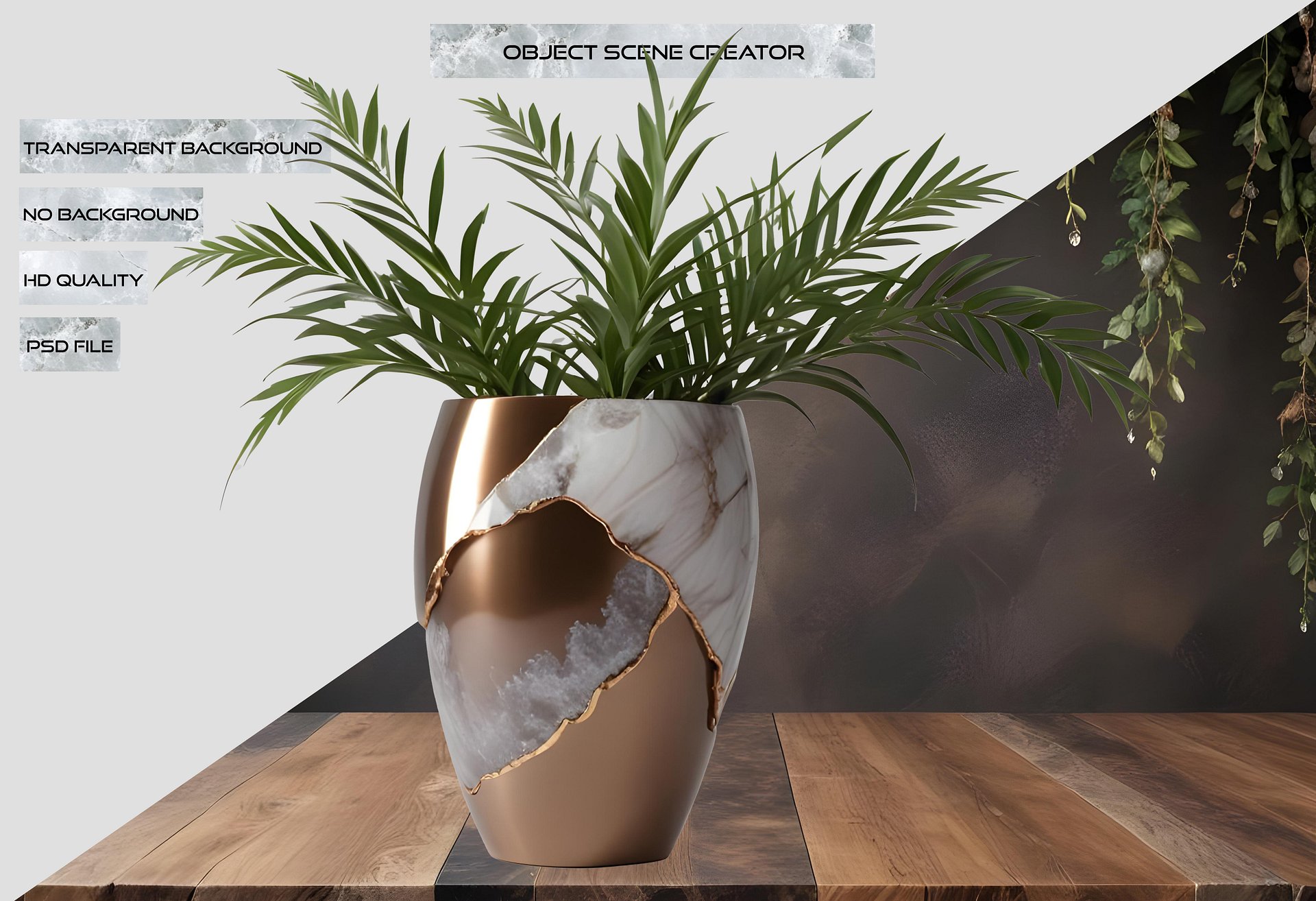 Glamour Organique – Individual Decorative Piece, PNG product image (2)