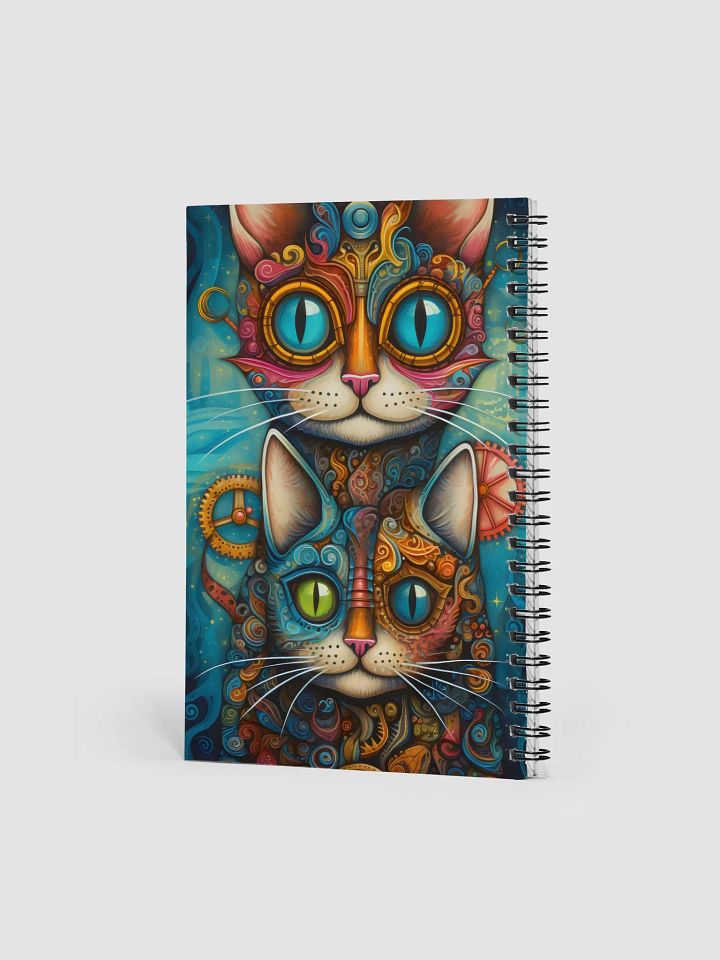 Whimsical Steampunk Cats Spiral Notebook product image (2)