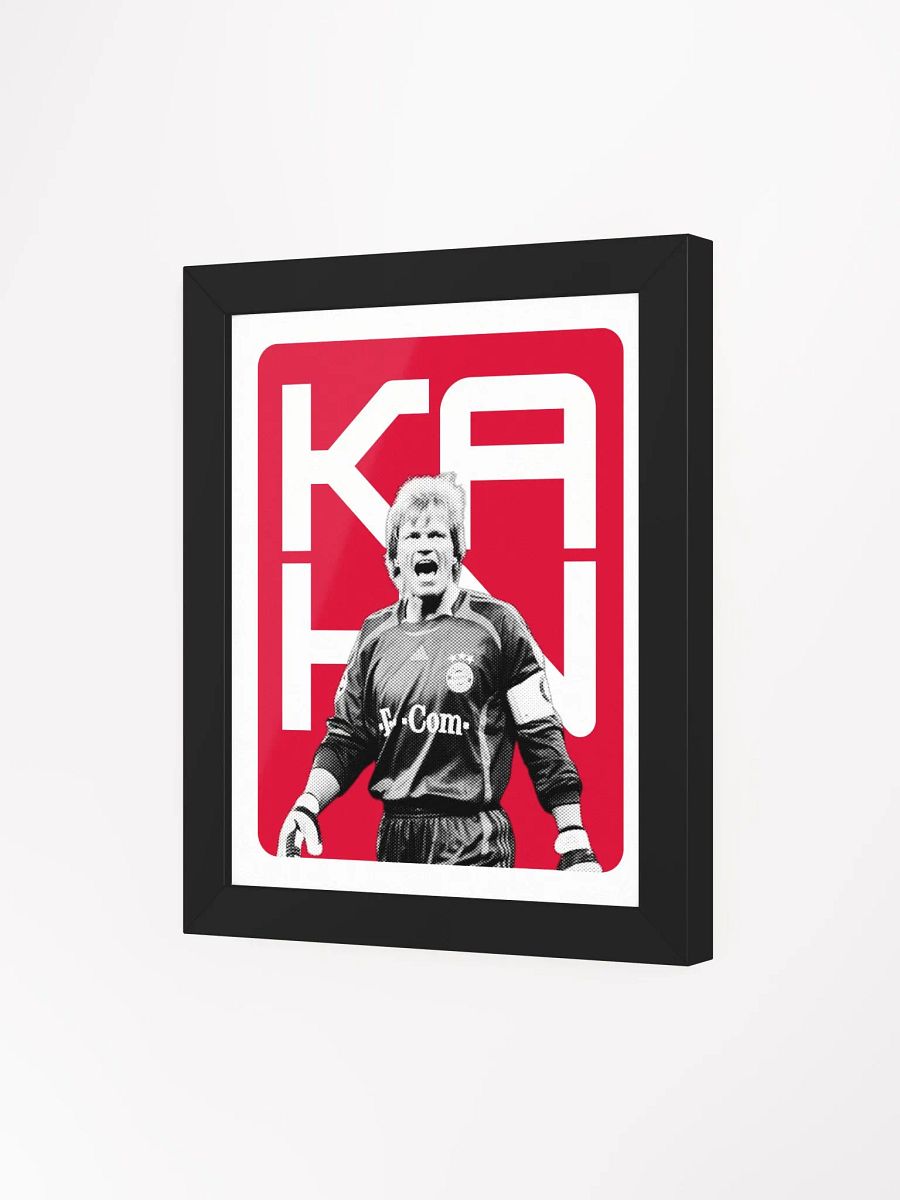 Oliver Kahn BW Bayern Munich Name Art Framed Print product image (3)