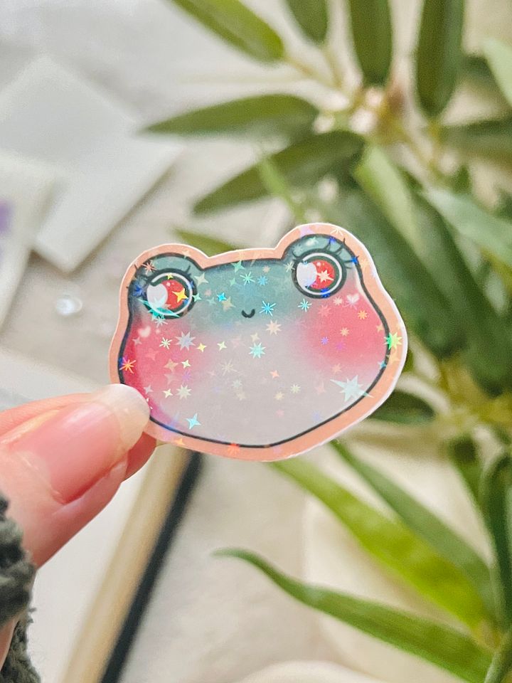 Lily Cutie Holographic sticker product image (1)