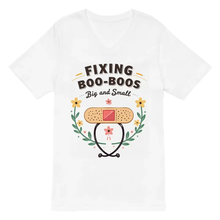 Healing Floral V-Neck Tee product image (2)