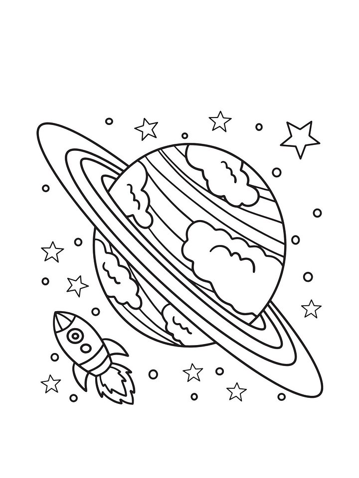 Galaxy Coloring Pages Printables product image (2)