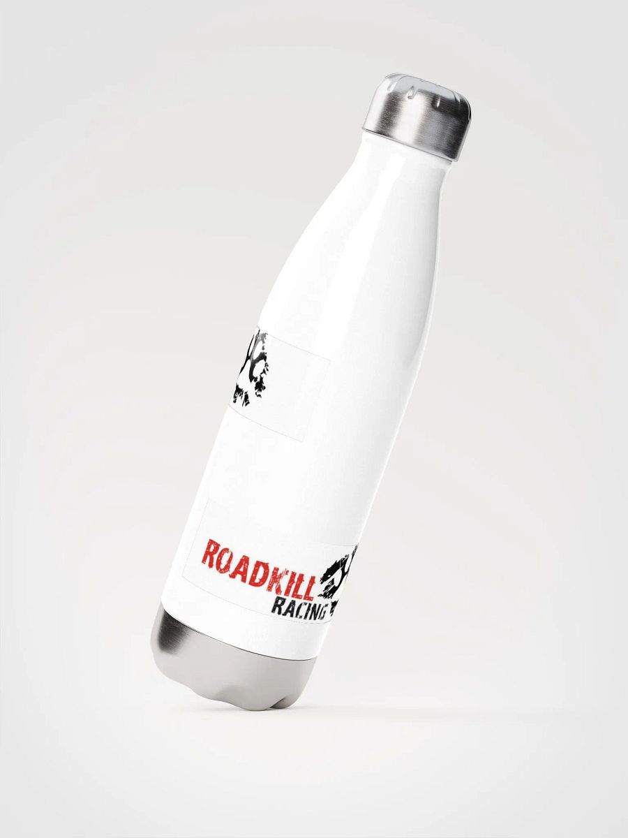 White steel pawprint logo bottle product image (2)