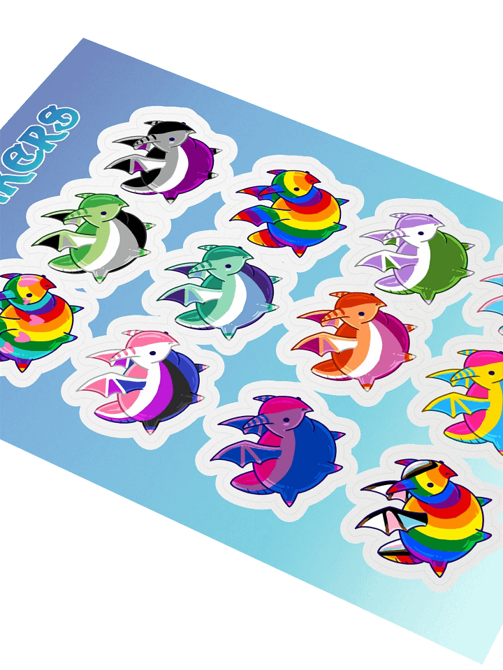 Lil Chonkers - Dragon Stickers LGBTQIA+ product image (2)