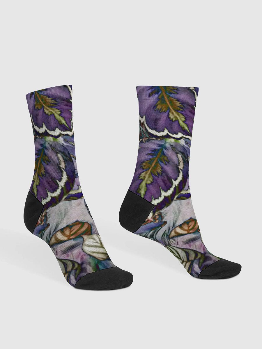 Purple Leaves Socks product image (3)