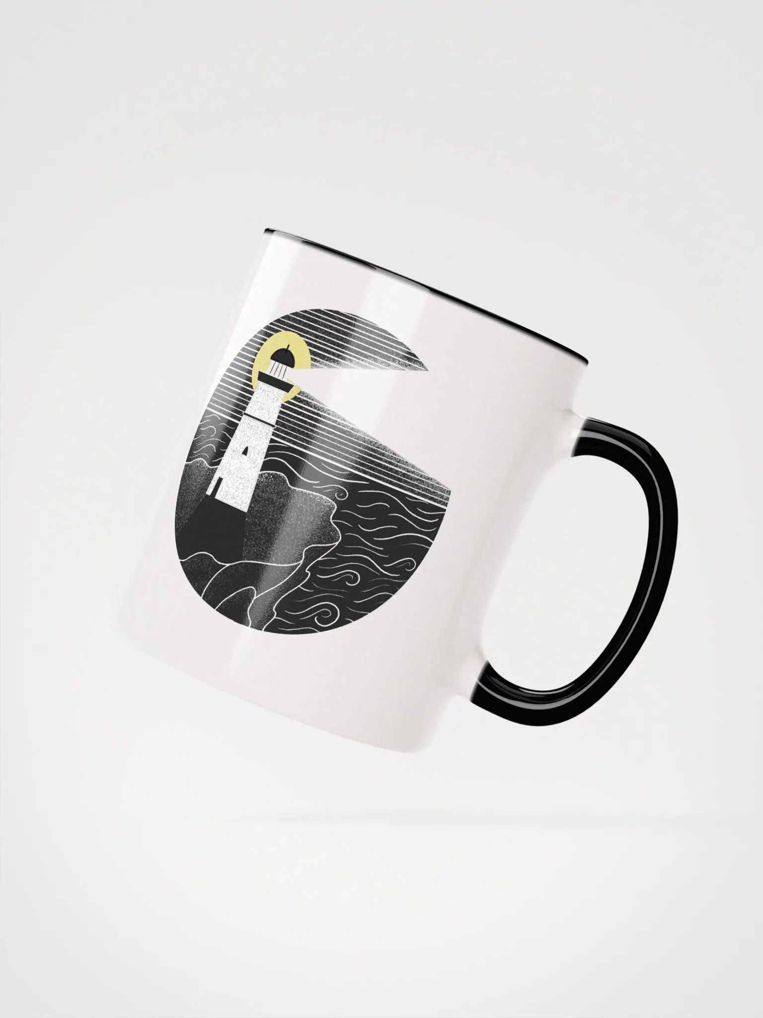 moonrise lighthouse ceramic mug product image (3)